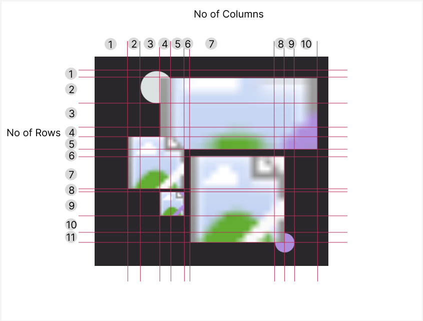 CSS Grid row and column visualization